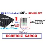 Isıyla Daralan Makaron Kablo Seti Kablo Tamir 10 Lu Renkli Set