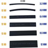 ISIYLA DARALAN MAKARON SETİ 8 CM (3.2-4.8-6.4-8.0-9.5-12.0 MM) 72 ADET