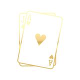 İskambil Kağıdı Araba Sticker 17X17 Cm Gold