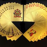 İskambil Kağıdı Sterlin Baskılı Altın Renk Plastik Parlak Su Geçirmez Poker Oyun Kartı