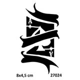 İskambil Kağıdı Yapışkanlı Stencil Süsleme Ve Boyama Kalıbı