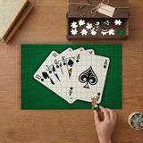 Iskambil Kağıtları Tasarımı 240 Parça Ahşap Puzzle Ahşap Kutuda MP00557