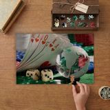 Iskambil Kağıtları Tasarımı 240 Parça Ahşap Puzzle Ahşap Kutuda MP11377