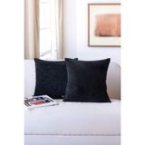 Iskandinav Bohem 2 Li Teddy Puffy Kırlent Kılıfı 50X50 cm Siyah - Çok Renkli