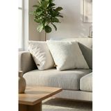 İskandinav Bohem 2'Li Kırlent Kılıfı Modern Dekoratif Salon Koltuk Yastık Kılıfı 50X50 Cm Teddy Puffy Beyaz