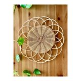 İskandinav decoration Rattan Bambu Hasır Supla Ve Duvar Sepeti, Bambu Duvar Dekoru