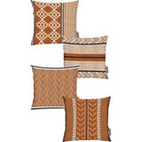 Iskandinav Etnik 4'lü 50X50 Kırlent Kılıfı RHP5031 - Çok Renkli - Standart