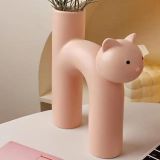 İskandinav Kedi Vazo, Pembe