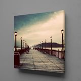 İskele Deniz Kanvas Tablo 150x150cm