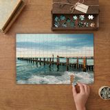 Iskele - Deniz - Köprü Tasarımı 240 Parça Ahşap Puzzle Ahşap Kutuda MP09611