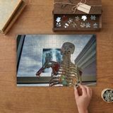 Iskelet - Insan Anatomisi Tasarımı 240 Parça Ahşap Puzzle Ahşap Kutuda MP10050
