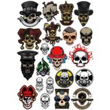 İskelet Sticker Set-12 13 Parça Telefon, Tablet, Defter, Laptop Sticker