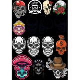 İskelet Sticker Set-6 15 Parça Telefon, Tablet, Defter, Laptop Sticker