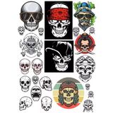 İskelet Sticker Set-8 15 Parça Telefon, Tablet, Defter, Laptop Sticker