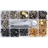 İşkur Makina 120 Set 12,5 mm Metal Çıt Çıt ve Saklama Kutusu