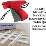 İşkur makina 4.4 MM Micro Fine Kısa Seffaf Kılçık ve Etiket Takma Tabancası (Kuaför-Takım Elbise-Gelinlikçiler)