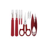 İşkur Makina İplik Sökücü İlik Açıcı İplik Temizleme Makası 8 Li Set