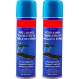 Işkur Makina Koşu Bandı Bakım Silikon Yağı 2 Adet 500 ml Yağlayıcı Sprey - Çok Renkli
