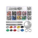 İşkur Makina Renkli Metal 5 mm Kuş Gözü 300 Set ve Saklama Kutusu