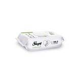 Islak Havlu Mendil 90 Yaprak Natural Yenidoğan Plastik Kapaklı Tekli Pk