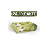 Islak Havlu Zeytinyağı-pamuksu Lifler 90 Lı X 24 Adet (2160 YAPRAK)