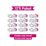 Islak Mendil 12x120 li Koli (1440 Yaprak) - Yumuşak Dokulu %0 Paraben