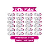 Islak Mendil 2304 Yaprak (24 Paket x 96’lı) Koli - Yumuşak Dokulu %0 Paraben