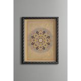 İslami Rozet - Vintage Desenli Çerçeve, Gümüş, 15 x 21