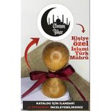 İslami-Türk Kitap Mührü, Kitap Kaşesi,Kişiye Özel, Ahşap