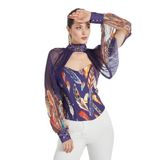 İşleme Detaylı Bolero ve Büstiyer Takım - Çıkarılabilir Bolero - Modern ve Şık - Özel Gün ve Davetler için Takım, Mor, 42