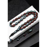 İşlemeli Kuka Ağacı Tesbih 9 X 14 Mm Arpa Kesim - T-1860