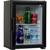 ISM Siyah Cam Kapılı Mini Buzdolabı 40 lt Büro Tipi Enerji Sınıfı G Mekanik Kontrol SM-40G