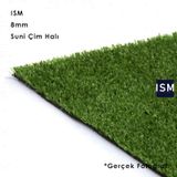 Ism - Suni Yapay Çim Balkon Halı - 8Mm - Yeşil Renk
