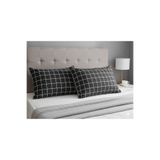 İsmail Gürel SİYAH KARELİ DESEN YASTIK KILIFI 2 Lİ 50X70