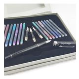 İsme Kişiye Özel Zirkon Taşlı Steelpen Divit Kalem Seti