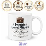 İsme Özel Genel Müdür Anne Komik Yazılı Kupa Bardak Hediye