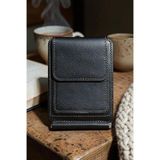 İsme Özel Hakiki Deri Cüzdan – El Yapımı, Kişiselleştirilebilir, 10 Kart Bölmeli, İnce ve Şık Tasarım, Erkek Minimal Cüzdan (8x10 cm) Siyah