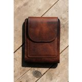 İsme Özel Hakiki Deri Cüzdan – El Yapımı, Kişiselleştirilebilir, 10 Kart Bölmeli, İnce ve Şık Tasarım, Erkek Minimal Cüzdan (8x10 cm) Taba