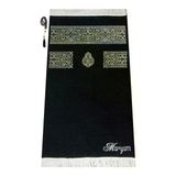 İsme Özel Kabe Örtüsü Desenli Ultra Plus Seccade Siyah