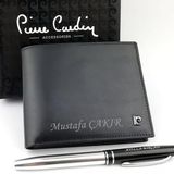Isme Özel Pierre Cardin Gerçek Deri Cüzdan + Hediyeli