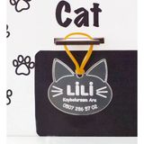 İsme Özel Pleksi Kaybolursam Ara Kedi Künye İsimlik