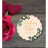 İsme Özel Söz, Nişan Hatırası Ahşap Magnet