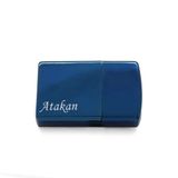 İsme Özel Yazılı Zippo Tasarım Lacivert Renk Taşlı Metal Çakmak