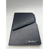 Isme Veya Kişiye Özel Siyah Ajanda Defter ve Kalem