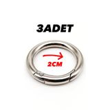 İsmet toka 2 CM Çanta Klips Papağan Yaylı Aksesuar(3 ADET) - Metal Aksesuar