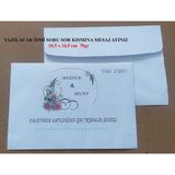 Isminize Özel 60 Adet Düğün Nişan Kına Para Takı Zarfı 10,5 x 16,5 cm Tsrfghj
