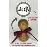 İsminizin Çincesi Kitap Mührü, Çince Kitap Kaşesi, Kişiye Özel, Ahşap