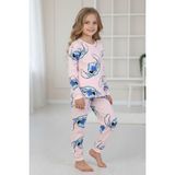 Isobel %100 Pamuk Angel Stitch Baskılı Kız Çocuk Pijama Takımı - Pembe - 3 - 4 Yaş