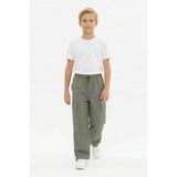 Isobel Isob Unisex Çocuk Kargo Cepli Paraşüt Kumaş Pantolon 8-15 Yaş 7002 - Haki - 14 Yaş