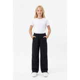 Isobel Isob Unisex Çocuk Kargo Cepli Paraşüt Kumaş Pantolon 8-15 Yaş 7002 - Siyah